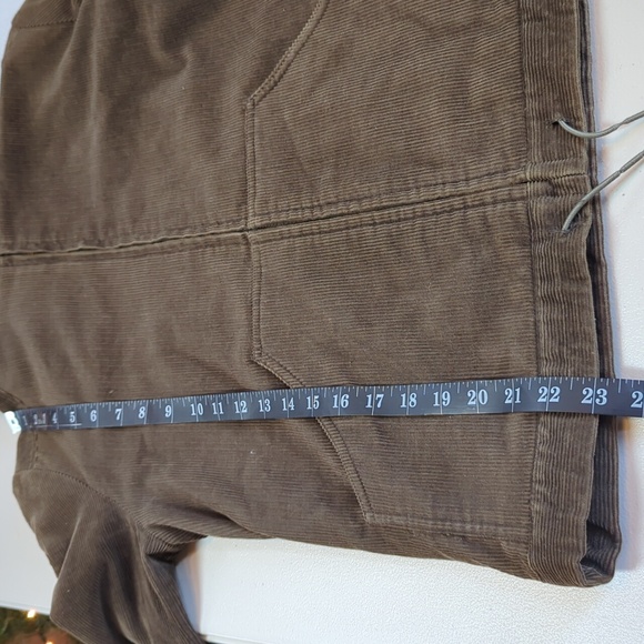 Zara, Trafaluc, Olive Green Corduroy Hooded Jacket. LG - Picture 8 of 10